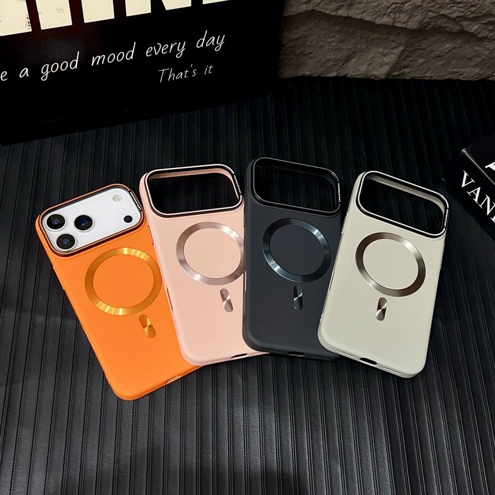 Luxury For Magsafe Solid Color Matte Magnetic Wireless Charge Case For iPhone 17 15 14 13 11 12 16 Pro Max Hard Bumper Cover