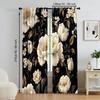 2 pcs   versatile polyester transparent curtains for home decoration Boho (2) for use in bedrooms and living rooms