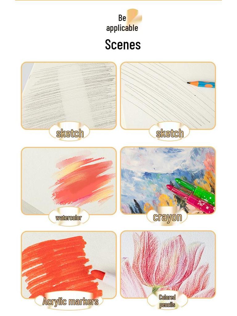 A4 Sketchbook for Students: Blank Art & Drawing Paper for Colored Pencils