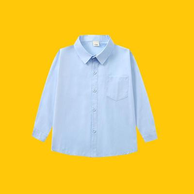 Camicia Blu da Uniforme Scolastica per Ragazzi per Esibizioni e Sfilate