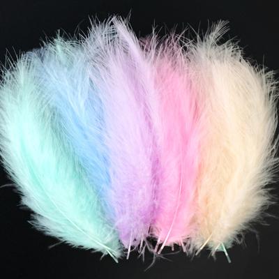 Macaron Feather Colored Pointed Tail Fleece Turkey Feather Dream Catcher Decorative Material Bobo Ball Balloon Gift Box Filler