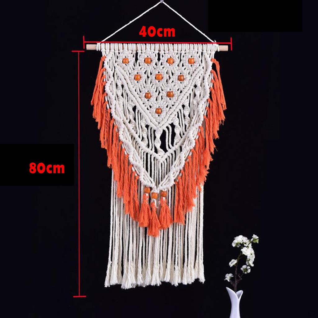 Chic Macrame Wall Hanging Tapestry Boho Woven Knitted Tapestries Home Decoration