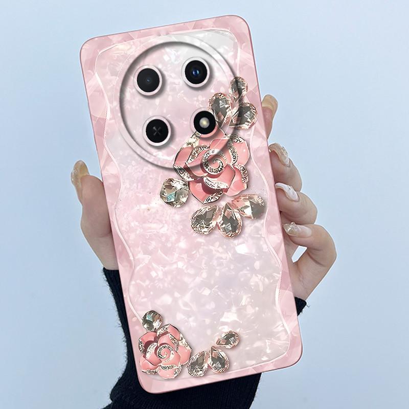 For Huawei Nova 12i Case 12 i Silicone Protective Cover Fashion Simplicity flower Funda for Huawei Nova 13i Nova12i Coque Capa