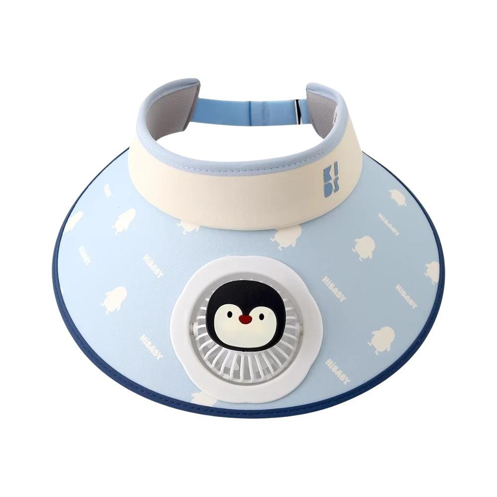 Cartoon Children Fan Hat Breathable Cooling Sunshade Hat Fashion Sunscreen Empty Top Hat Camping