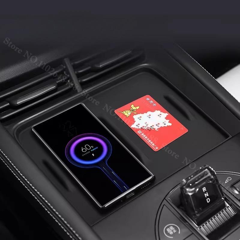 For BYD Seal 6 DM-i Touring Central Control Lower Storage Box Wireless Charging Silicone Pad Armrest Organizer Box Accessories