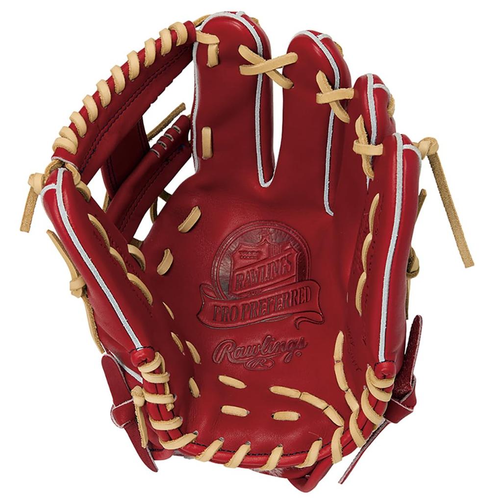 Rawlings Baseball Glove PRO PREFERRED Glove GH6PR935FS Wine Inches –FS Style- Infielder's 11.75 (Right-Handed Throw)