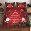 Bedspread Christmas Tree 3D Printed Bedspread Three-Piece Bedroom Bedding