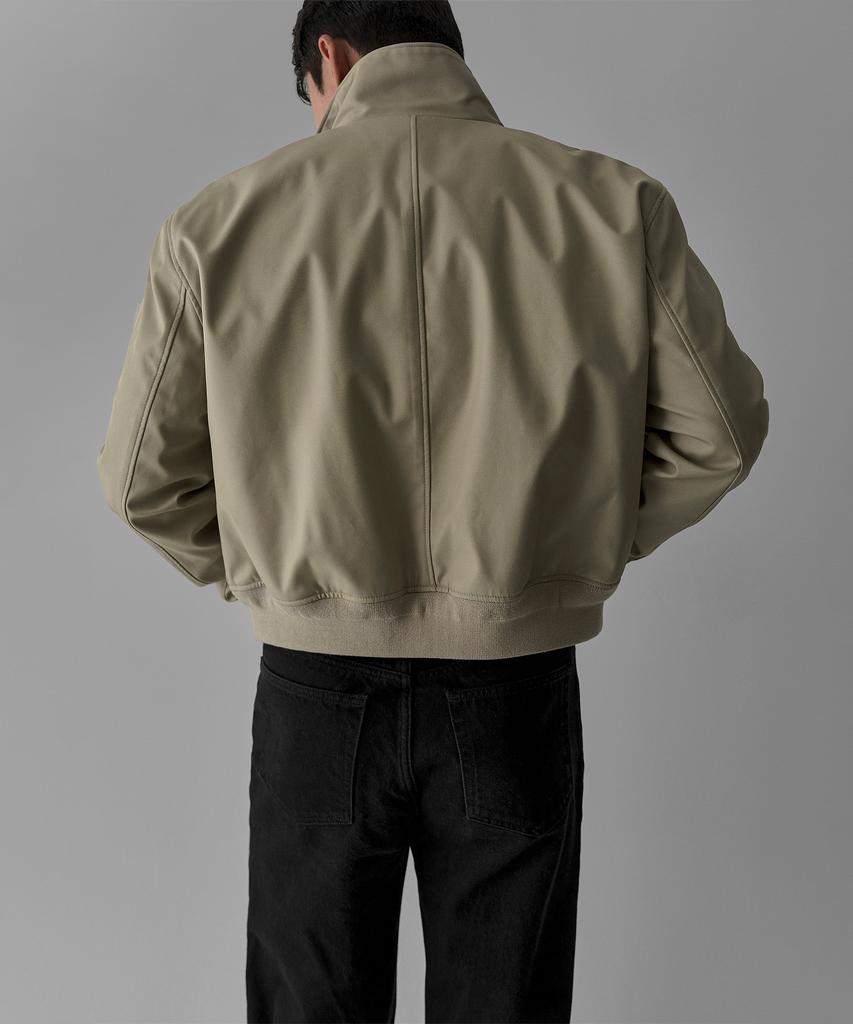 BOWLOW PRODUCT Overlap High-Neck Jacket [Beige]