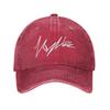 Kylie Minogue 2025 Tension Tour Unisex Style Baseball Cap Singer Music Distressed Washed Hats Cap Outdoor Workouts Gift Snapback