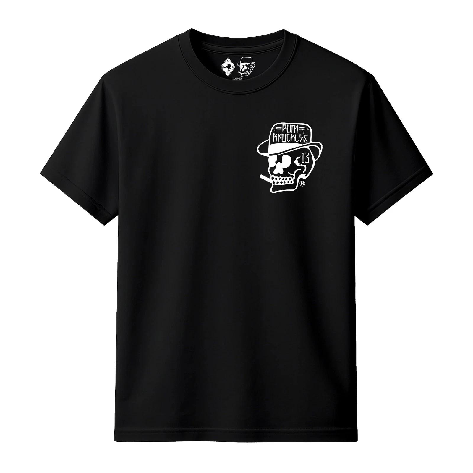 Rum Knuckles Classic OG Skull Black T-Shirt M