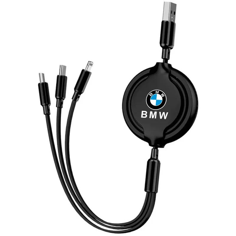

Hot 2025 3 In 1 Car Fast Charger USB Data Cable for BMW E30 E38 E39 E46 E60 E61 E90 X5 X6 E70 E83 F30 F32 Auto Interior Accesso