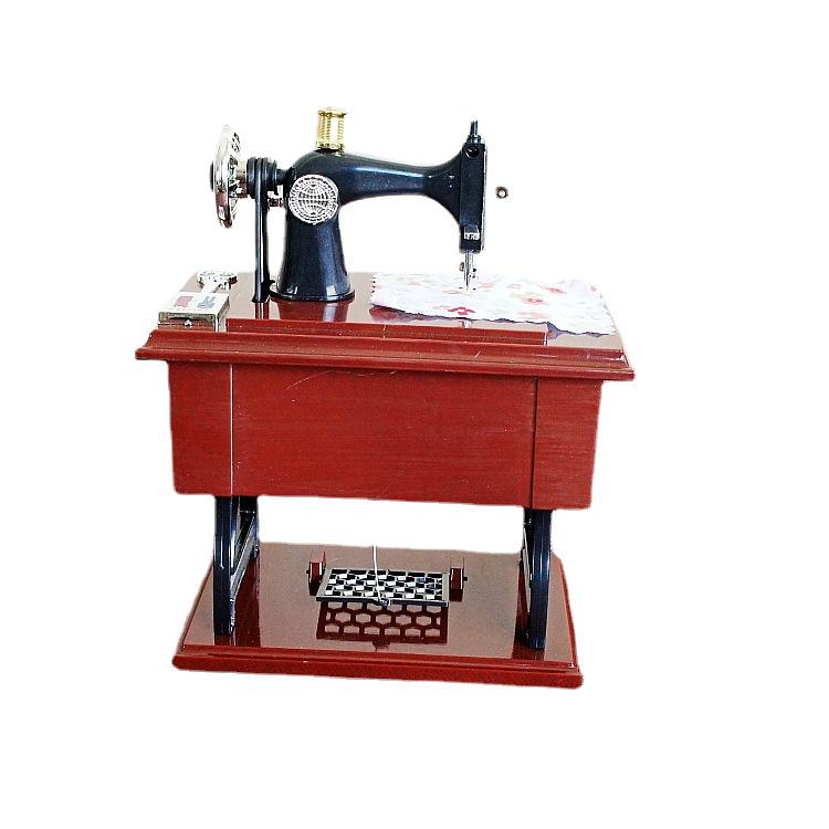 S-1 Máquina de Coser Creativa Caja de Música Modelo Decoración del Hogar Regalo