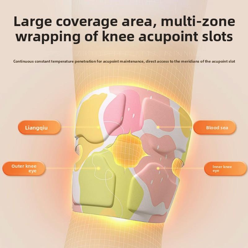 Compress Knee Pads Steam Hot Compress Sticker Self-heating Wormwood Essence Sticker Hot Moxibustion Warm Sticker Herbal Knee Pads Knee Sticker