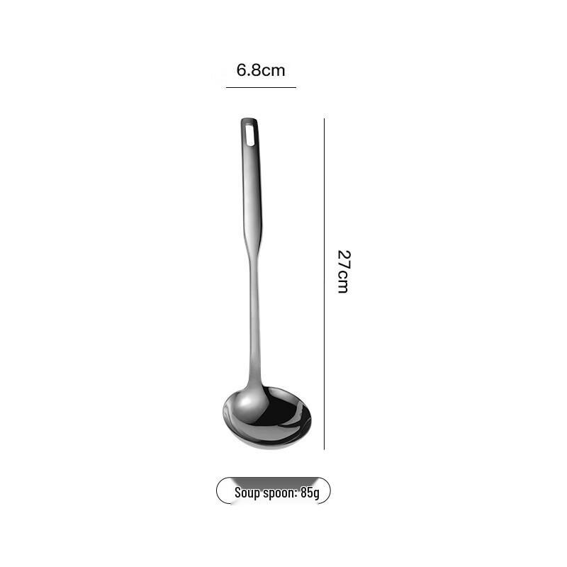 Qianxing 430 Stainless Steel Soup & Hotpot Spoon Set with Detachable Rack