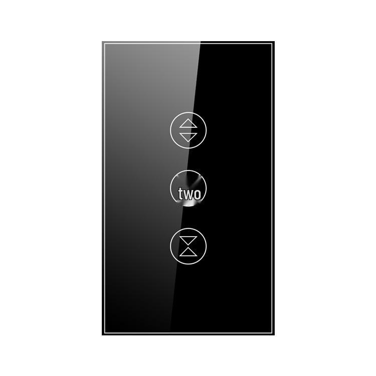 Graffiti WiFi Smart Roller Shutter Switch - Voice Control with Alexa, Tempered Glass Panel