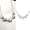Women's Stylish Silver Plated Beads Charm Pendant Necklace Chain Jewelry Gift ADM