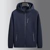 Dibenze Men's Plus Size Casual Hooded Jacket