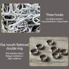 30g/108mm Artificial Soft Bait Mackerel Feathers Zinc Alloy Jig Head Lure  Lead Fishing Hook