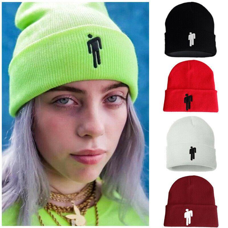 Billie Beanie Eilish Hot Topic Knit Hat Stretchy Cap Women Men Cosplay Knit Hat