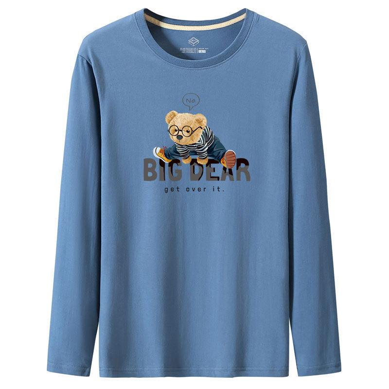 

QICED Весна и Осень Новая Тонкая Мужская Футболка С Длинными Рукавами Узкая Маленькая Рубашка Рубашка Нижняя Рубашка XXXXXXL синий