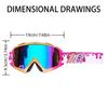 2025 Motorcycles Ski Goggles Cycling Riding Glasses Personalized Printing Ski Goggles Windbreak Ventilate Anti-Glare Goggles