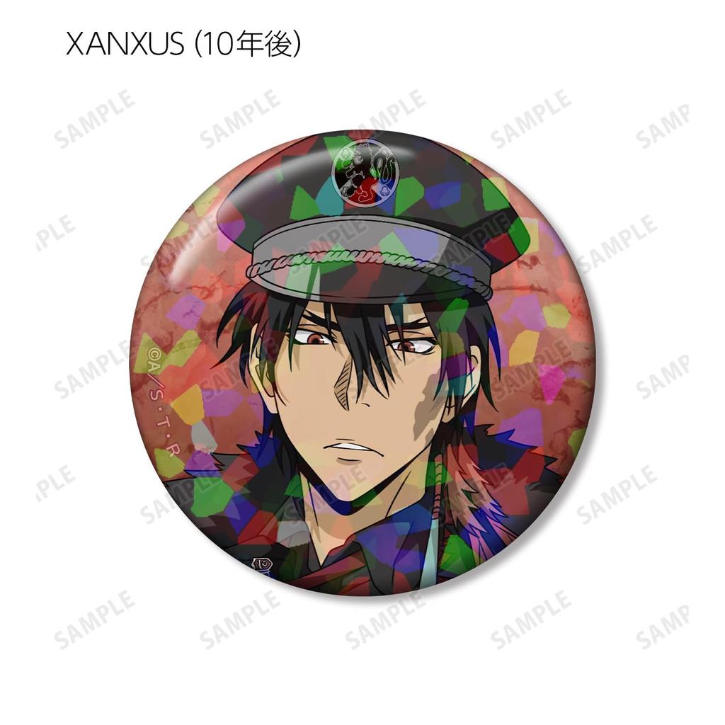 Katekyo Hitman Reborn Original Illustration Black Military Ver. Trading Hologram Can Badges Box of 10