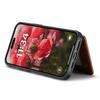 For iPhone 16 Phone Case CASEME C22 Leather Back Cover with RFID Blocking Card Slots