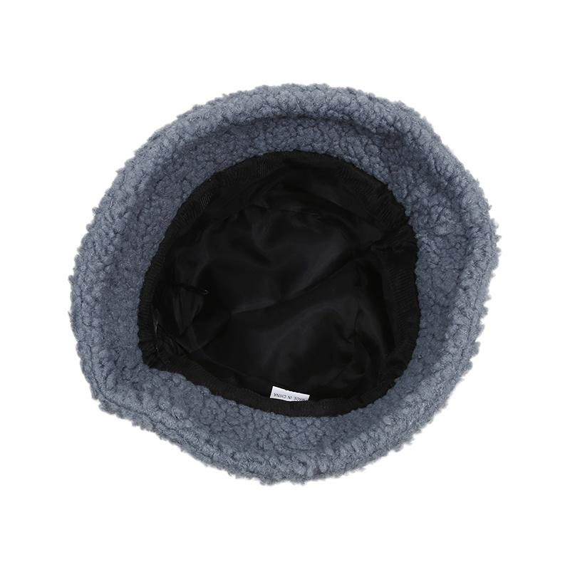 1PC Women's Winter Warm Lamb Fisherman Hat Outdoor Letter Basin Hat Suitable for Weddings Outdoor Activities