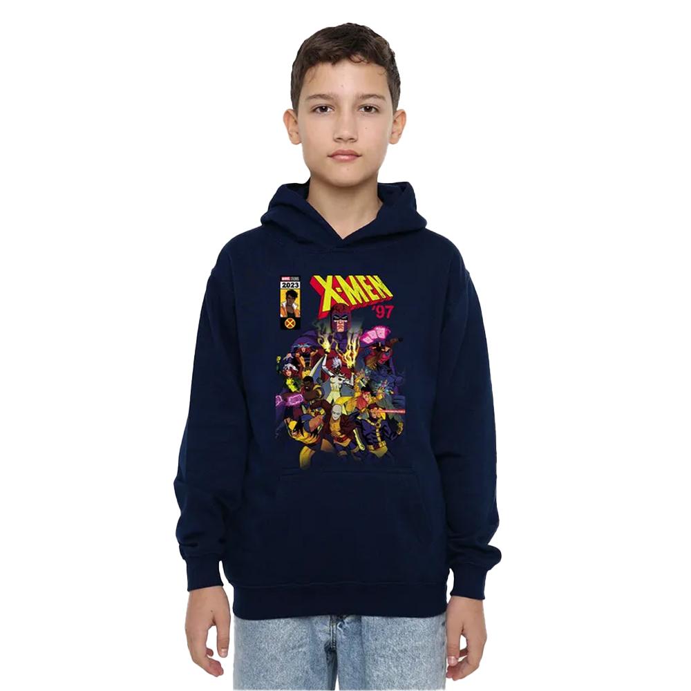 X-Men Childrens/Kids Front Cover Team Pull Over Hoodie
