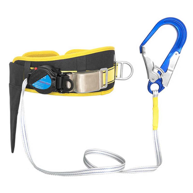DAXTE Single Waist Safety Belt with Safety Rope Set