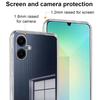 For Samsung Galaxy A06 4G Case TPU Clear Phone Cover + 3PCS Tempered Glass Screen Film 2.5D Arc Edge