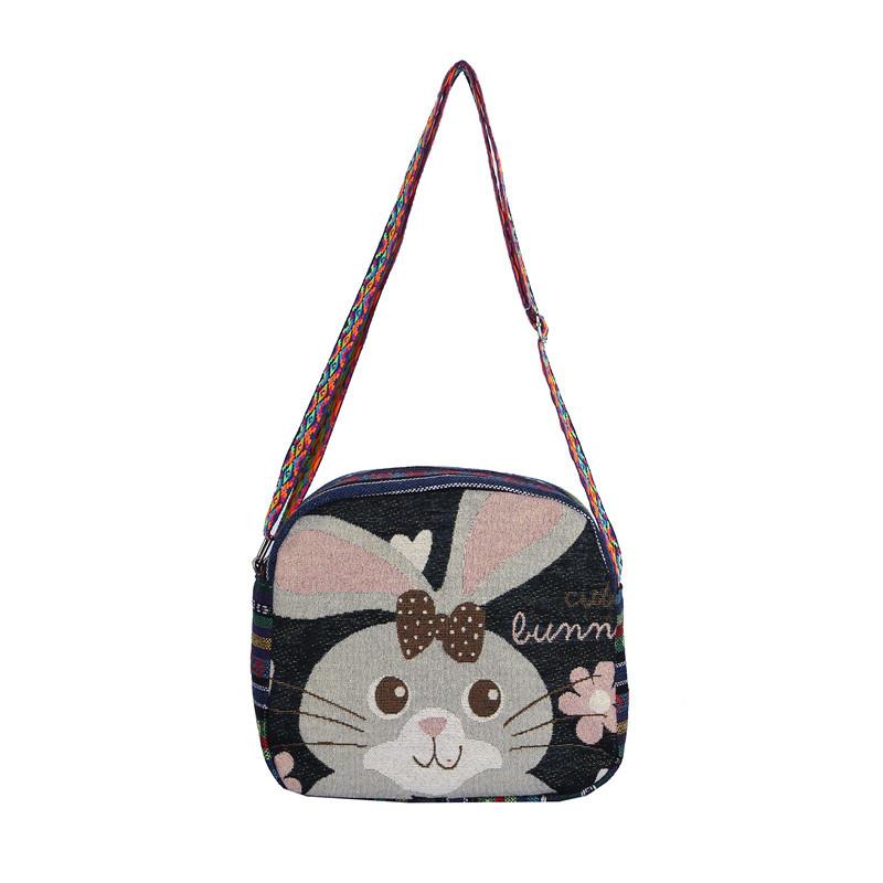 This Crossbody Bag Is A Single-shoulder Dual-purpose Small Bag with Embroidered Gold Thread Patterns and Ethnic Style