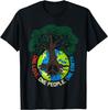 Peace Tree Love - Environmental Protection Earth Day Climate T-Shirt Unisex Summer Streetwear Tops Customizable Printed T-shirt