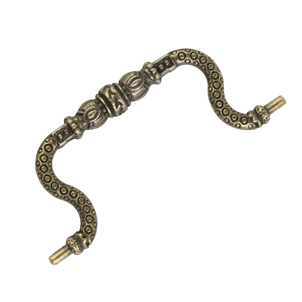 Set Pull Handles With Screws Zinc Alloy 2pcs Replacement Retro Tracery Arch Vintage Accessories Cabinet Decoration