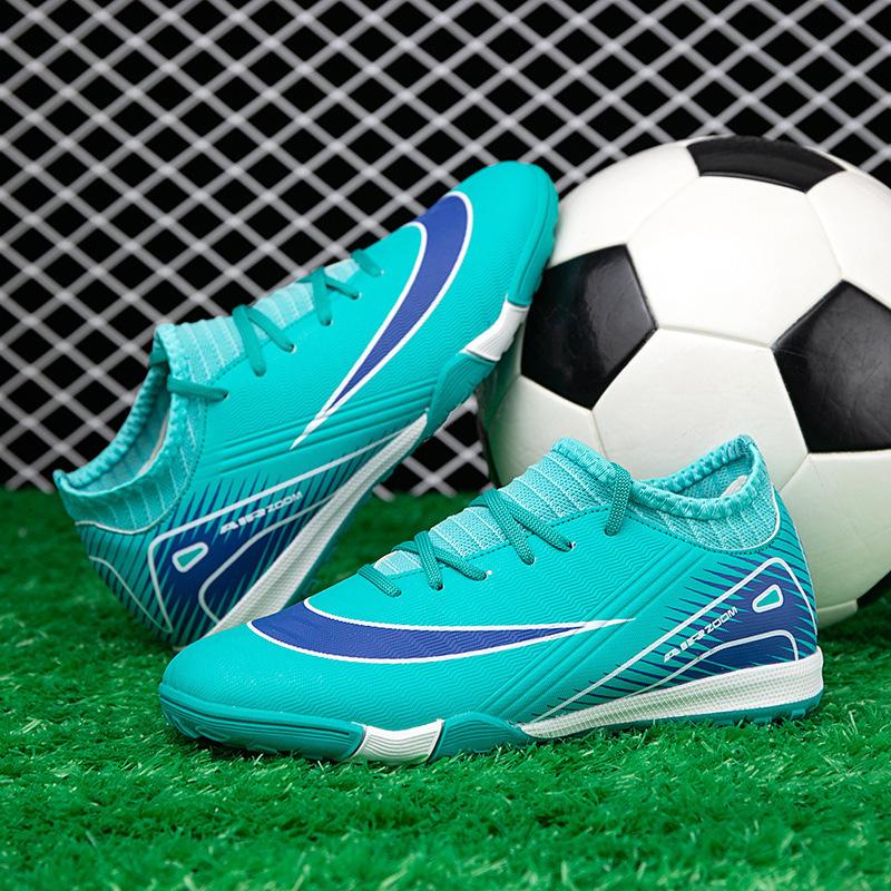Thorn 15 children's high-top football shoes men's artificial turf long nails broken nails training shoes