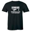 Hardlopen Soms Hebben We Een Beetje Motivatie Nodig met Dinosaurus Grappig Mannen T-shirt