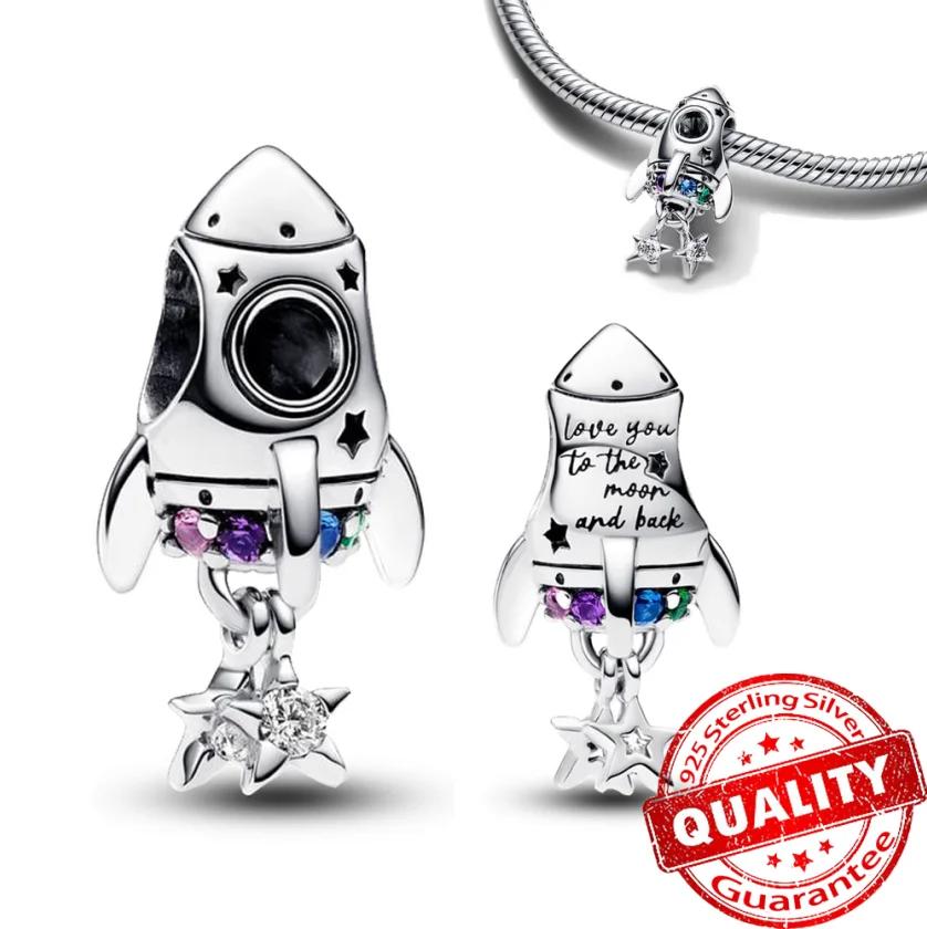 Original Copper Moon Star Rose Heart Bear Snowflake Angel Charm Bead For Diy Bracelet Necklace Women Jewellery Gift