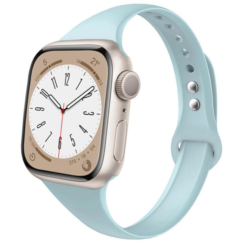 Slim strap for Apple watch ultra 2 3 band 49mm 46mm 44mm 41mm 45mm correa Silicone bracelet iWatch series 11 8 7 3 9 10 SE 40mm