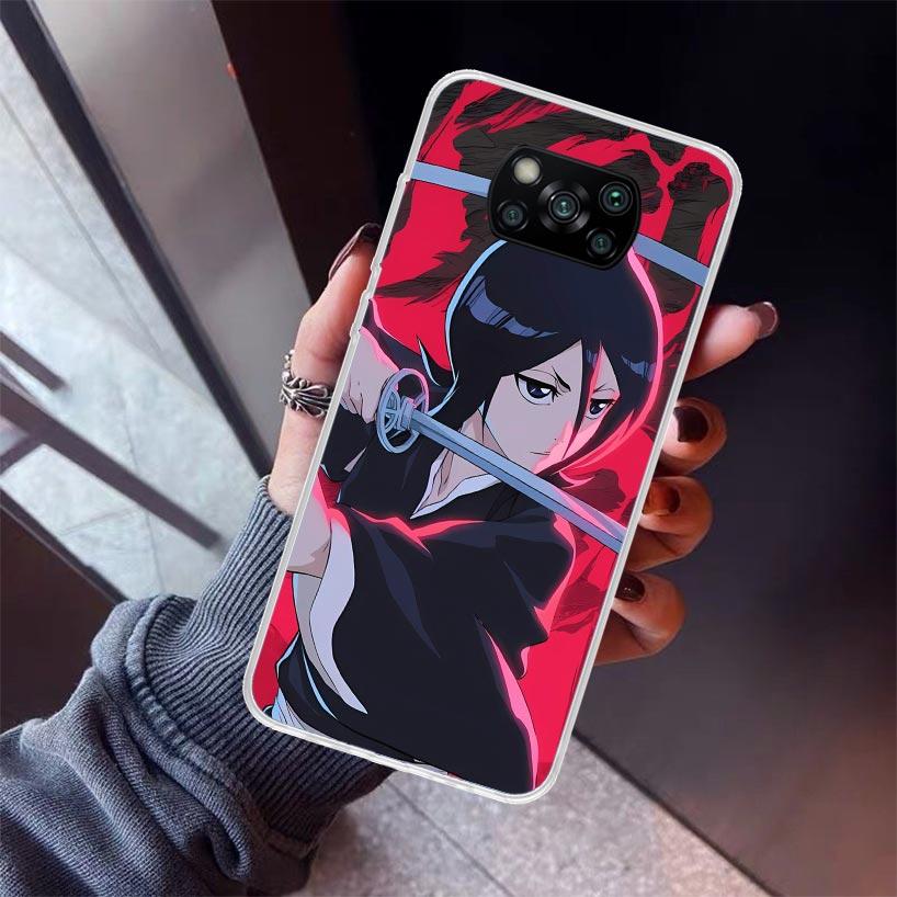 

Bleach Kuchiki Rukia Phone Case For Xiaomi Poco X7 X6 X5 Pro F7 Ultra Redmi 15C 15 13 13C 12 12C 10 10A 10C 9 9A 9C 9T Shell Poc Xiaomi Poco M7 4G