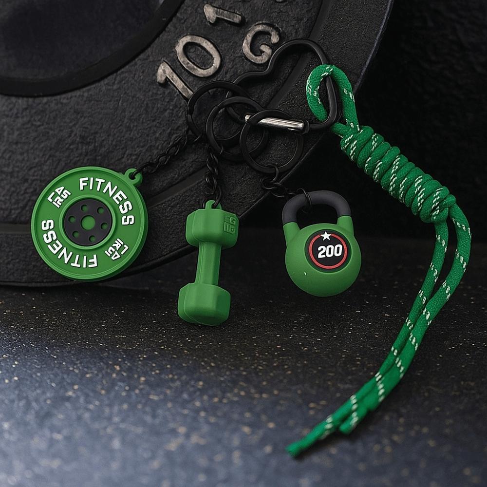 Kettle Bells Barbell Plates Key Chain Bag Charm Fitness Series Pendant  Water Cups