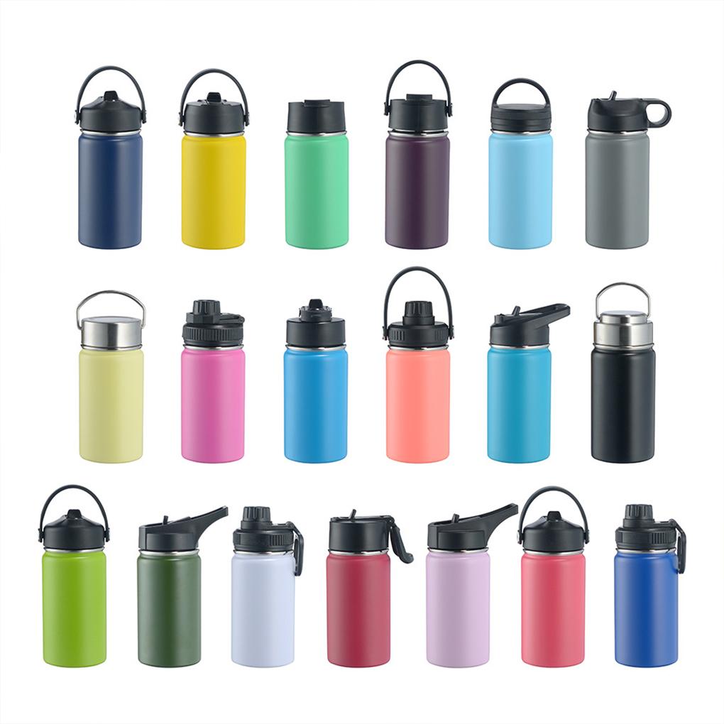 Small Water -12 Stainless Steel Insulated Mouth Water Leaks Proof Nozzle Thermos Sports Kettle Portable Outdoor