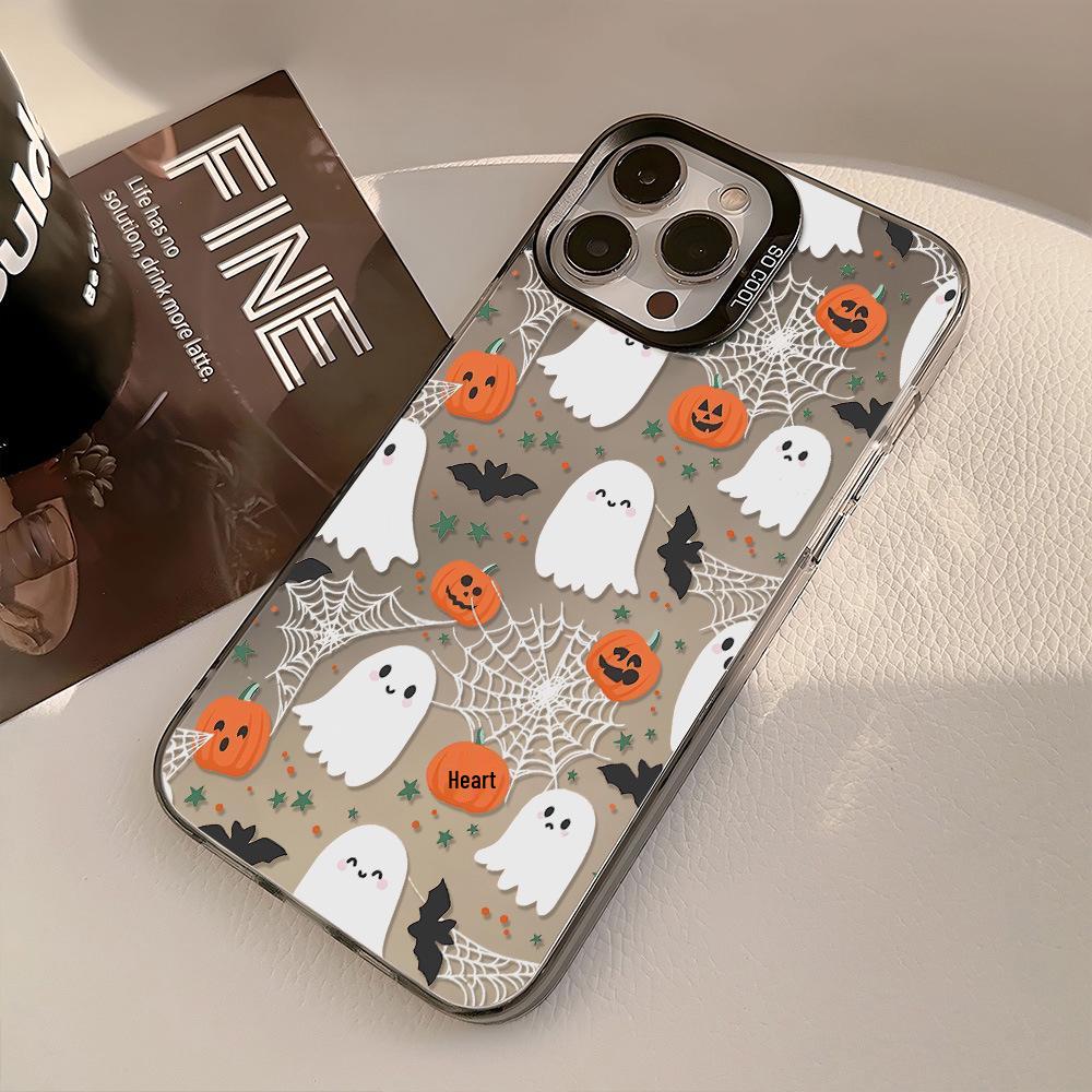

Halloween Ghost Drop-Proof Case for iPhone 17 Pro Max, Apple 15/16, 14 Pro Large Hole iPhone 15