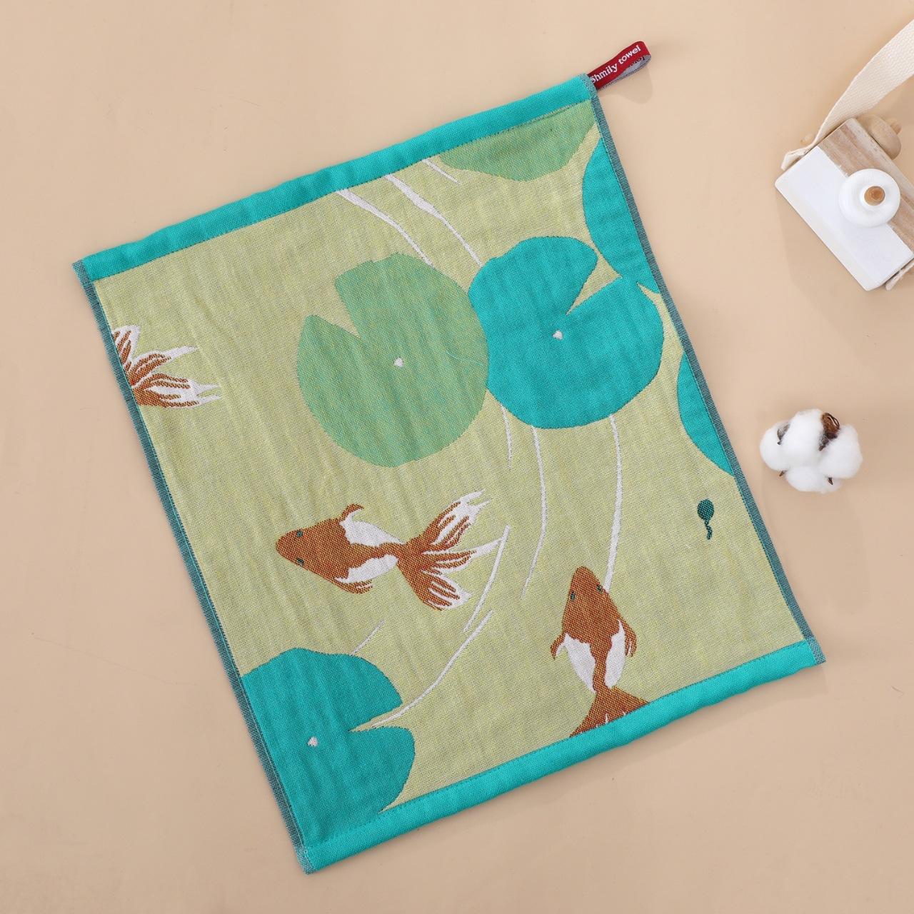 

34x40cm Large Hand Towel Kitchen Towel 4Layer Cotton Gauze Pure Cotton Dish Cloth Quick Dry Decorative Tea Towel Home Restaurant