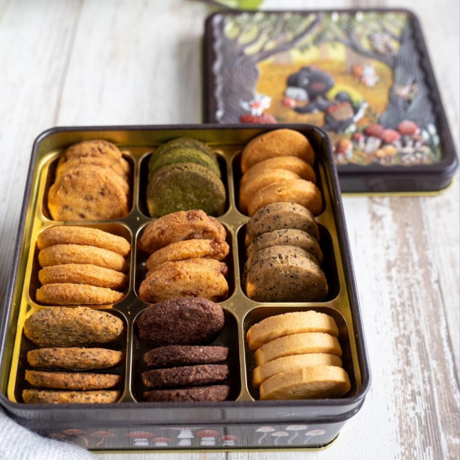 

Cookie Tin Set of 9 Cookies Perfect for Christmas Halloween and Thank You Gifts Gluten-Free (3 Boxes) - Gifts, Year-End Gifts, Presents, Gifts,