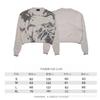 Oversized Unisex Hooded Sweatshirt With Distressed Washed Letter Print Cotton Blend Casual Top Teens Adults