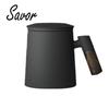 400ML Ceramic Mug Tea Cup with Infuser Household Belt Filter Double Wall Mug Drinkware Office with Handle Tea Strainer Lid