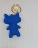 Fuggler Keychain Blue Suspicious Fox Funny Ugly Monster Figurine Toy for Keys, Backpack, Bag 5 Cm