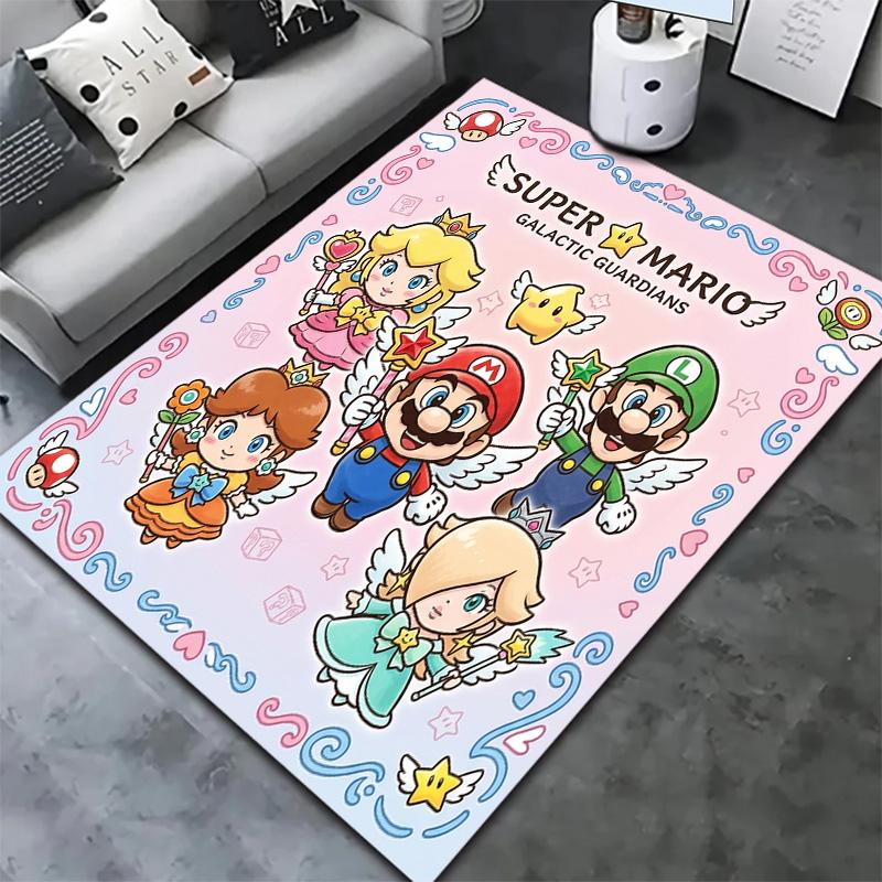 Super Mario Carpet Rug For Living Room Bedroom Home Sofa Decoration Kids Play Nonslip Floor Mat