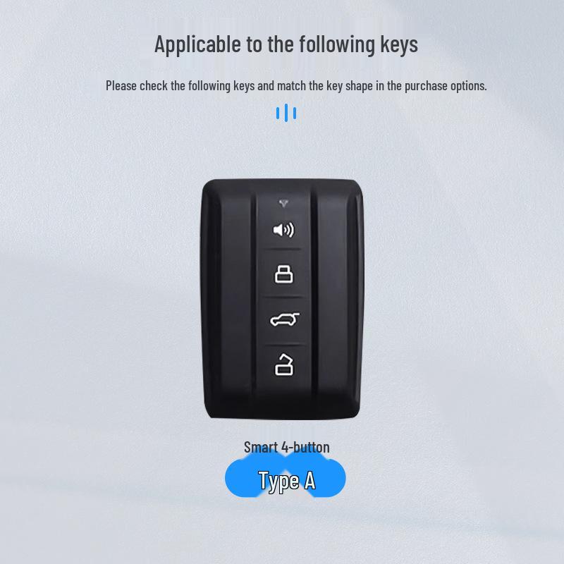 Zinc Alloy Tank 300/400/500 Car Key Shell with Full Wrap & Buckle