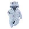 Baby Fall Winter Romper Onesie Newborn Infant Cotton Padded Footie Jumpsuit Long Sleeve